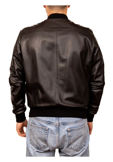 Black bomber jacket PK BY PASKAL | 789NAPPA-NERO